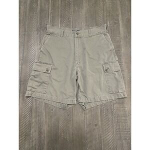 Polo Ralph Lauren Shorts Mens 35 Olive Green Cargo Military Grunge Vintage Y2K